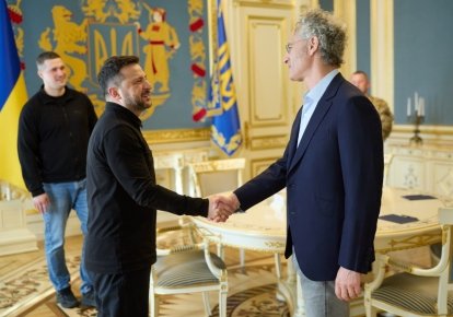 Президент Украины Владимир Зеленский и генедиректор Palantir Technologies Алекс Карп 12 мая в Киеве обсудили направления технологического сотрудничества