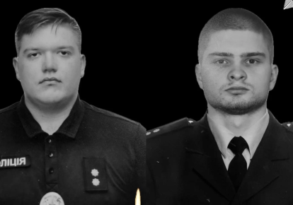 Погибшие сотрудники Соломенского управления полиции Киева — Дмитрий Бондарчук и Денис Будченко
