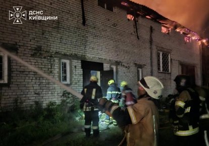 Пожар в Киевской области