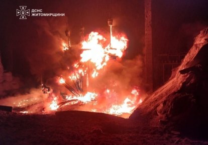 Пожар в Житомирской области