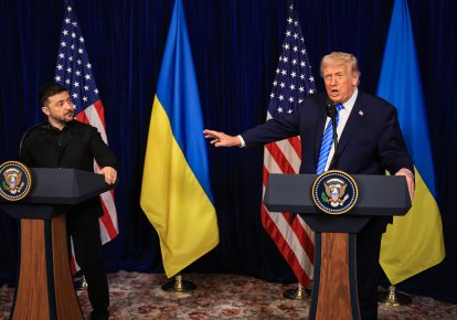 Дональд Трамп та президент України Володимир Зеленський