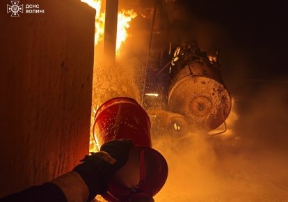 Пожежа від обстрілу