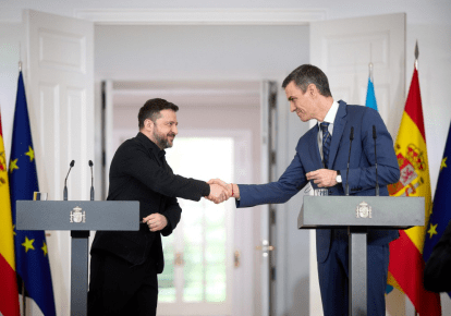 Владимир Зеленский с Педро Санчесом
