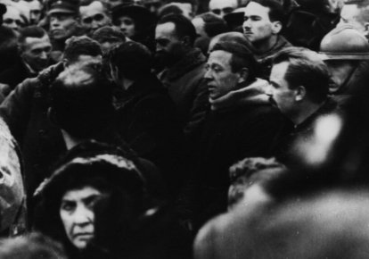 Симон Петлюра и Владимир Виннчиенко на Софийской площади 22 января 1919 года