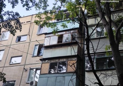 Поврежден дом на Днепропетровщине