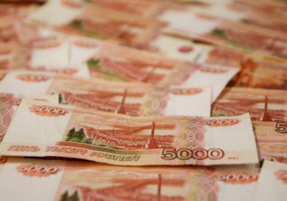 російські рублі