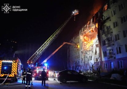 Пошкоджений будинок в Одесі
