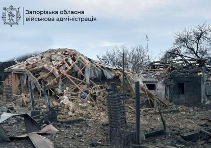 Удар по Запорожской области
