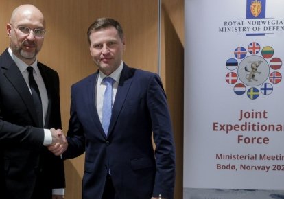 Глава Минобороны Украины Денис Шмыгаль встретился с министром обороны Эстонии Ханно Певкуром