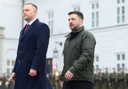 Кароль Навроцький і Володимир Зеленський
