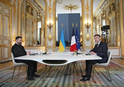 Володимир Зеленський та Еммануель Макрон