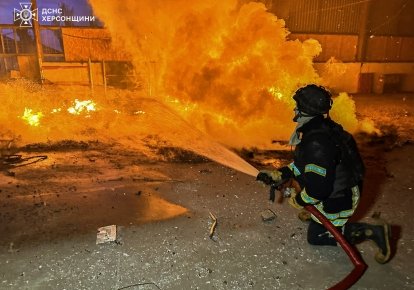 Пожар на складе