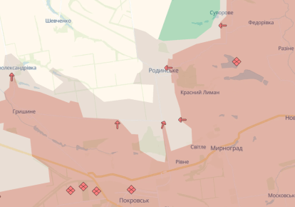 Продвижение россиян в Донецкой области