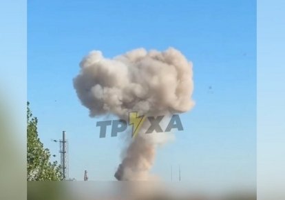 Дим після удару по Дніпру