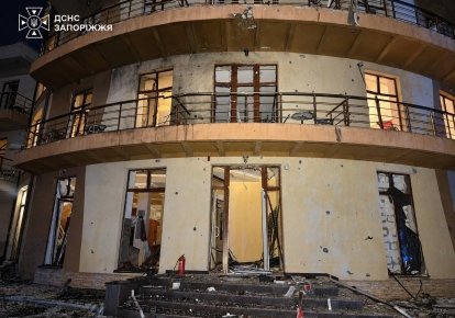 Последствия обстрела Запорожья