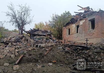 Разрушение в Изюме