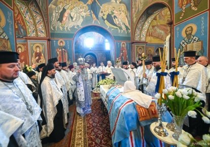 Отпевание патриарха Филарета