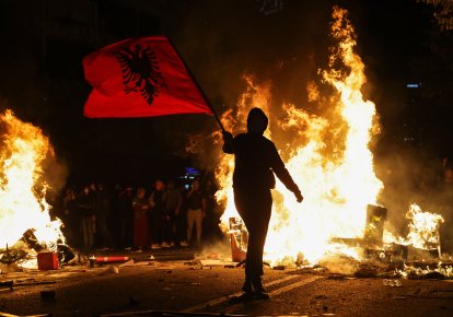 Протесты студентов в Албании