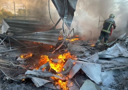 Пожар в Киеве
