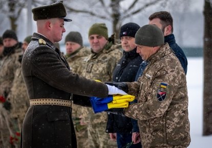 Церемонія поховання на НВМК
