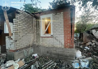 Наслідки обстрілу в Ізюмі