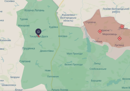 Село Токаревка Вторая на карте Deep State