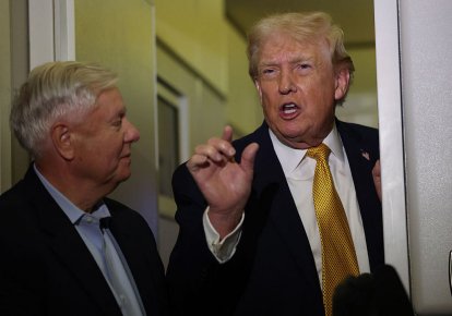 Ліндсі Грем і Дональд Трамп