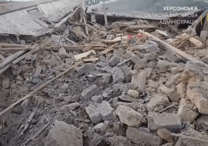 Последствия обстрела Херсона