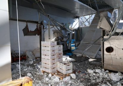В Харькове от дронового удара пострадало пищевое предприятие