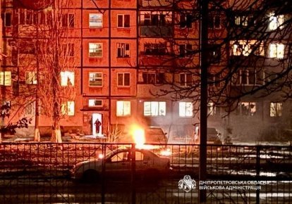 Поврежден от обстрела дом в Кривом Роге
