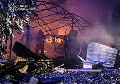 Пожар в Одесской области