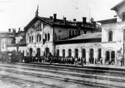 На станцію Єлисаветград прибув потяг "Жовтнева революція", 1920 р.