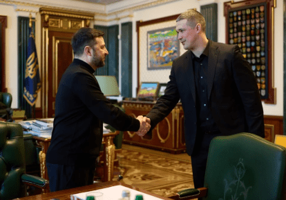 Президент Украины Владимир Зеленский с министром обороны Михаилом Федоровым