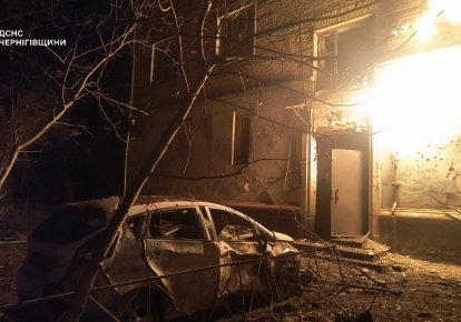 Російські загарбники завдали дронового удару по Чернігову