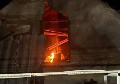 У Запоріжжі спалахнула пожежа внаслідок російського обстрілу