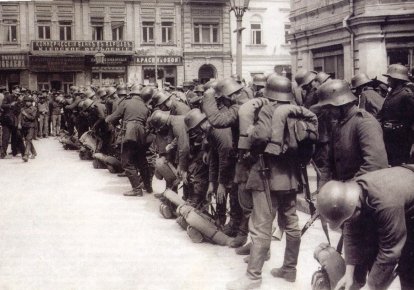 Немецкие войска в Киеве, март 1918 г.