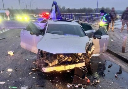 Утром 9 декабря в Киеве произошла автоавария
