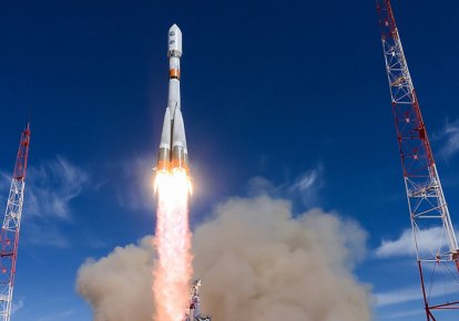 Пуск ракеты "Союз-2.1б" со спутником ЕКС-3 "Тундра"с космодрома Плесецк