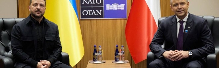 Зеленский встретился с Навроцким на саммите НАТО