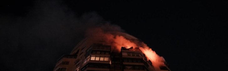 Ночью россияне ударили по Киеву: есть разрушения и раненые