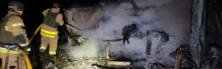 Ночью от ударов по Днепропетровщине пострадали 6 человек, сгорели грузовики (ФОТО)