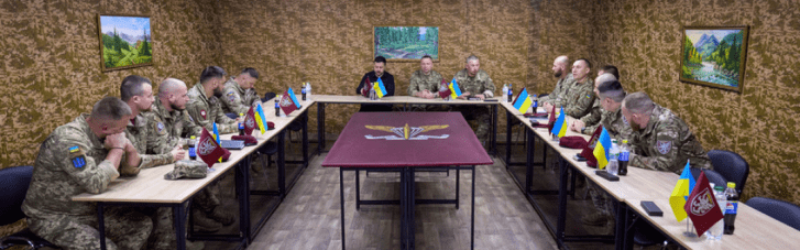 Зеленский и главком Драпатый отправились на фронт: встретились с военными Галицкой бригады (ФОТО, ВИДЕО)