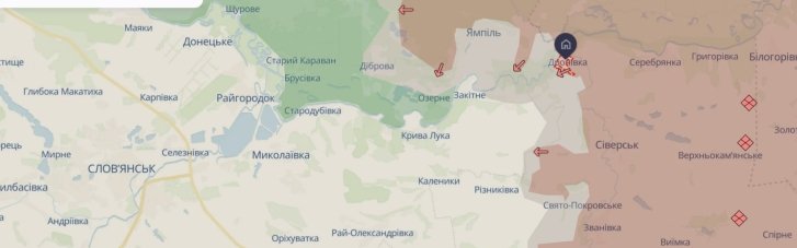 Армія РФ накопичує резерви на Донеччині, поблизу Сіверська