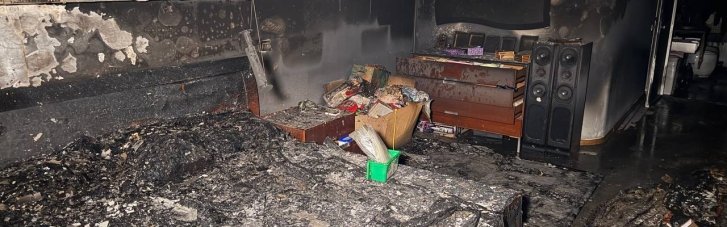 В Одессе от дронового удара повреждены два дома, в одном выгорела квартира (ФОТО)