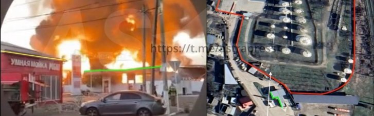 "Добрые дроны" атаковали нефтебазу в Краснодарском крае