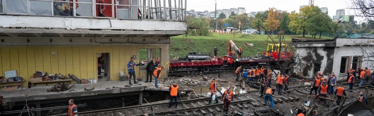 В Киеве возобновят частичную работу станции метро "Черниговская" после российской атаки