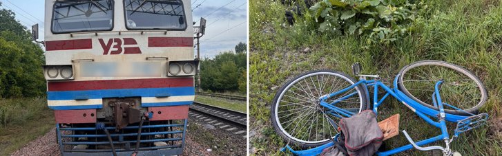 В Хмельницком поезд насмерть сбил велосипедиста