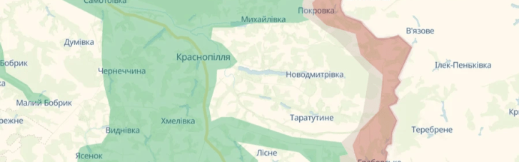 DeepState: Российские оккупанты продвинулись на Сумщине