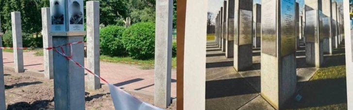 Ожидали достойную честь — получили бетонные столбы: почему Бахматов скрылся от людей во время открытия Аллеи Героев