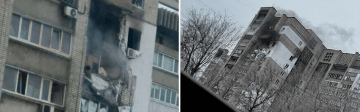 Россияне попали в многоэтажку в Днепре